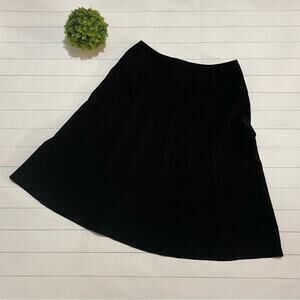 Appraisal Black‎ Long Modest A-line Flare Midi Skirt Women’s Size 10